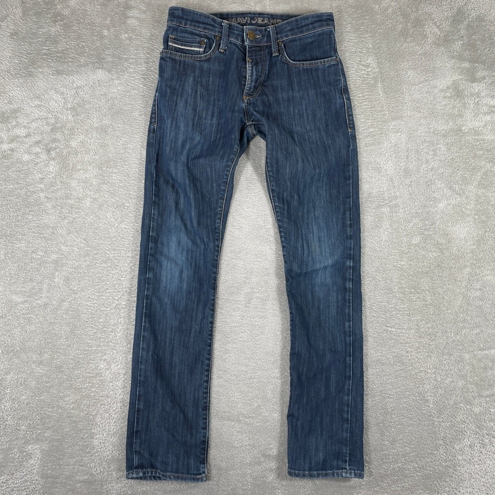 Mavi Jake Jeans Mens 29x32 Blue Slim Leg Regular Rise Dark Wash Denim Stretch